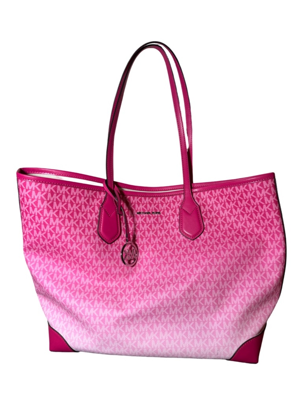Michael Kors Hot Pink MK Logo Tote
